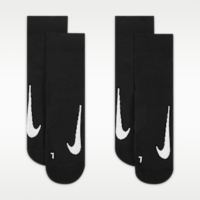 NikeCourt Multiplier Max Tennis Ankle Socks (2 Pairs)