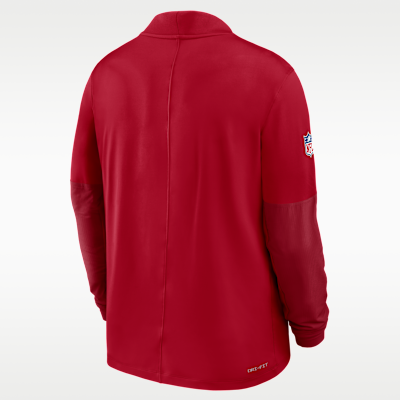 San Francisco 49ers Feel The Pressure Men's Nike Dri-FIT NFL 1/2-Zip Top