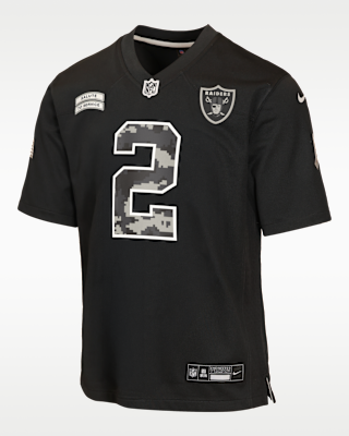 Детские джерси Ashton Jeanty Las Vegas Raiders Salute to Service Big Kids' Nike NFL Game Jersey