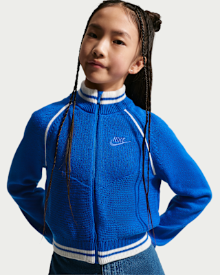 Детская куртка Nike Sportswear Collection Big Kids' (Girls') Sweater Track