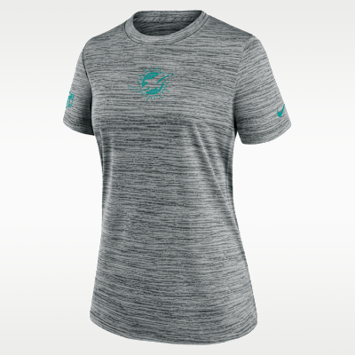Miami Dolphins Sideline Team Issue Velocity Women's Nike Dri-FIT NFL T-Shirt