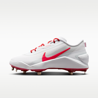 Nike Diamond Showcase MTL Baseball Cleats (White/University Red)