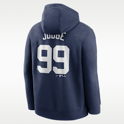 Sudadera con gorro sin cierre Nike de la MLB para hombre Aaron Judge New York Yankees Club