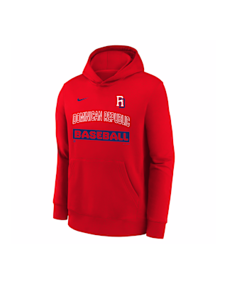 Детское худи Dominican Republic National Baseball Team 2026 World Baseball Classic Club Youth Nike Pullover Hoodie