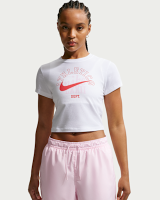 Женская футболка Nike Sportswear Chill Knit Slim Cropped
