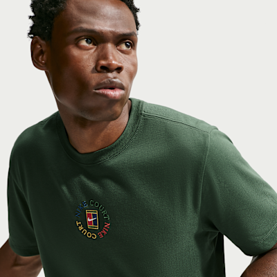 NikeCourt Dri-FIT Erkek Tenis Tişörtü görsel 3