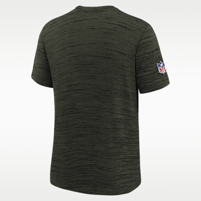 Playera Nike Dri-FIT de la NFL para niños talla grande New York Jets Rivalry Sideline Velocity