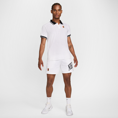 NikeCourt Heritage Erkek Tenis Polo Üst görsel 7