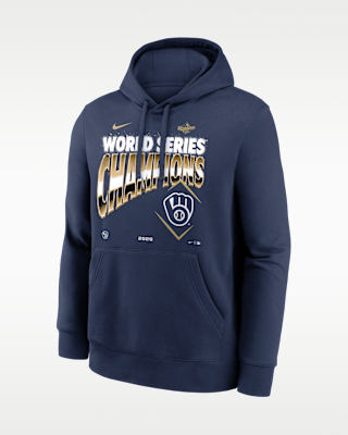 Мужское худи Milwaukee Brewers 2026 World Series Champions Nike MLB Pullover Hoodie