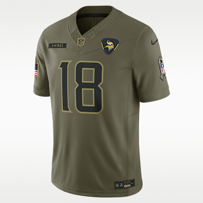 Justin Jefferson Minnesota Vikings Salute to Service Men's Nike Dri-FIT NFL Limited Jersey