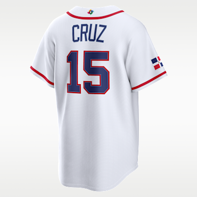 Jersey Nike Stadium para hombre Oneil Cruz Dominican Republic National Baseball Team 2026 World Baseball Classic