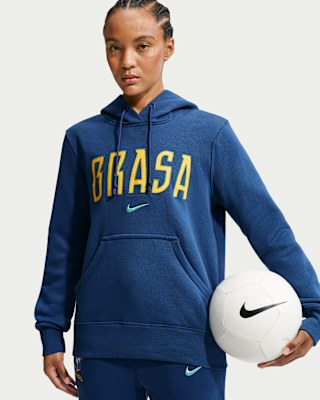 Женское худи Brazil Phoenix Fleece Nike Soccer Pullover Hoodie