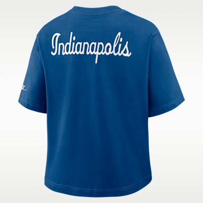 Playera Nike de la NFL para hombre Indianapolis Colts Rewind Pocket Boxy