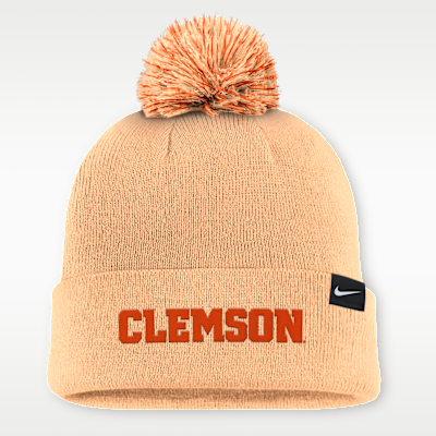 Gorro con dobladillo y pompón universitario Nike para hombre Clemson Primetime Campus Toned