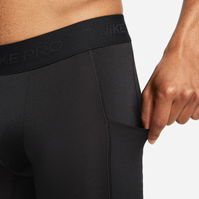 Nike Pro Dri-FIT Uzun Erkek Fitness Şortu görsel 4