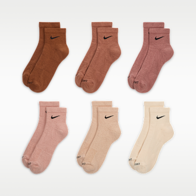 Calcetines al tobillo de entrenamiento Nike Everyday Plus Cushioned (6 pares)