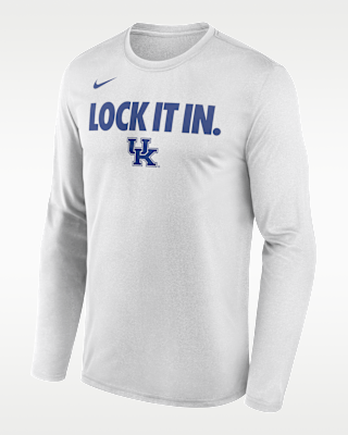 Мужская футболка Kentucky 2026 On-Court Bench Nike Dri-FIT College Long-Sleeve