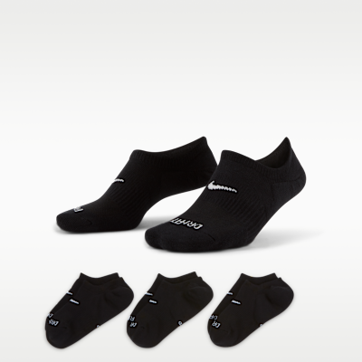 Calcetines invisibles de entrenamiento para mujer Nike Everyday Plus Cushioned (3 pares)