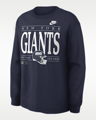 Мужская футболка New York Giants Rewind Max90 Nike NFL Long-Sleeve