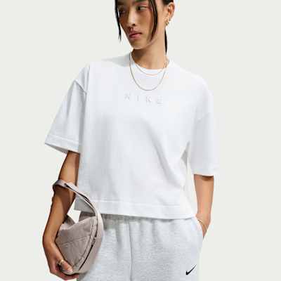 Nike Sportswear Mod-Crop Oversize Kadın Tişörtü görsel 3