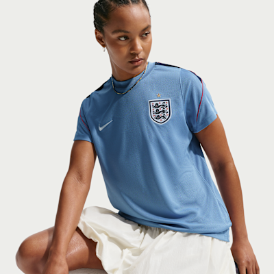 Nike İngiltere Strike Nike Dri-FIT Kısa Kollu Kadın Futbol Üstü görsel 3