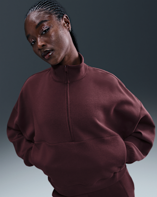 Женские Nike 24.7 ImpossiblySoft Dri-FIT Oversized 1/2-Zip Top