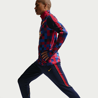 Nike FC Barcelona Strike Nike Dri-FIT Örgü Erkek Futbol Eşofman Altı görsel 4