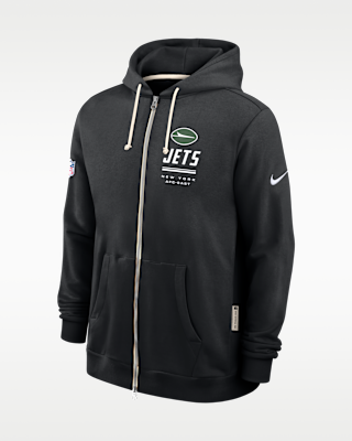 Мужское худи New York Jets Sideline Standard Issue Nike Dri-FIT NFL Full-Zip Hoodie