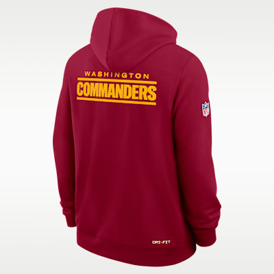 Washington Commanders Initial Home Sideline Men's Nike Dri-FIT NFL Pullover Hoodie