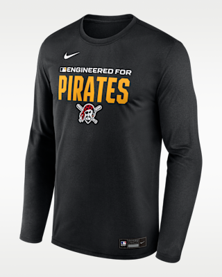 Мужская футболка Pittsburgh Pirates Authentic Collection Team Issue Nike Dri-FIT MLB Long-Sleeve