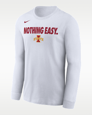 Мужская футболка Iowa State Nike College Long-Sleeve