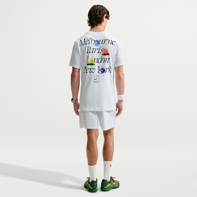 NikeCourt Dri-FIT Erkek Tenis Tişörtü görsel 5