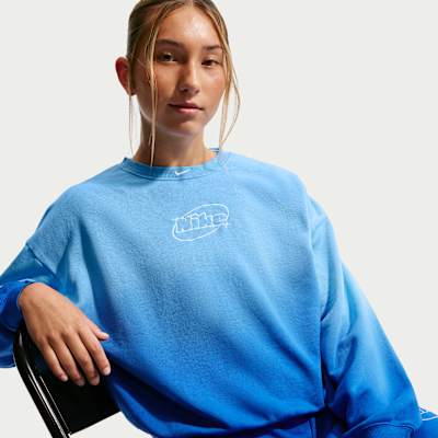 Детские кроссовки Nike Studio Fleece Lightweight Big Kids' (Girls') Oversized Graphic Crew