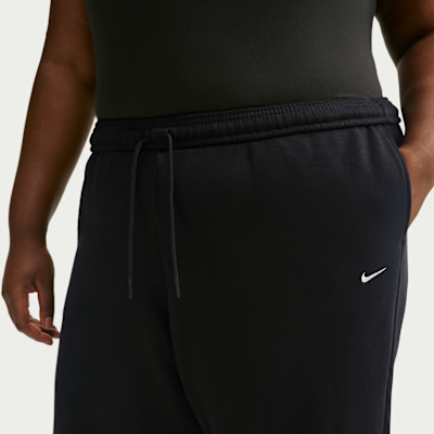 Nike Studio Fleece Orta Ağırlıklı Oversize Yüksek Belli Dar Paçalı Kadın Eşofman Altı görsel 6