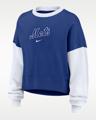 Женские  New York Mets Primary Nike MLB Pullover Crew