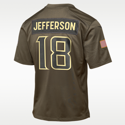 Justin Jefferson Minnesota Vikings Salute to Service Big Kids’ Nike NFL Game Jersey