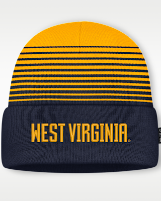 Женские  West Virginia Sideline Utility Nike College Cuffed Beanie