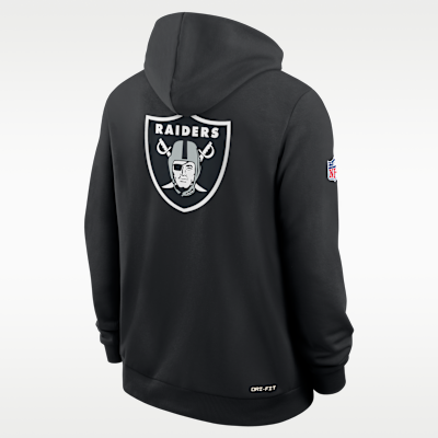 Las Vegas Raiders Utility Player Sideline Men's Nike Dri-FIT NFL Full-Zip Hoodie