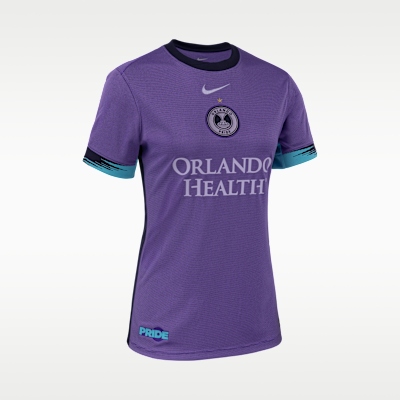 Jersey Nike Dri-FIT de la NWSL tipo réplica para mujer Barbra Banda Orlando Pride visitante Stadium