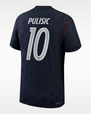 Мужские джерси Christian Pulisic USMNT 2026 Match Away Nike Dri-FIT ADV Soccer Jersey