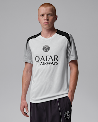Мужские шорты Paris Saint-Germain Strike Night Edition Jordan Dri-FIT Soccer Short-Sleeve Knit Top