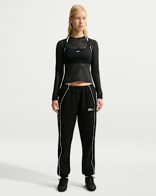 Женские  Nike Studio Fleece Medium Weight Mid-Rise Cuffed Pants