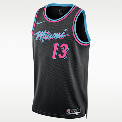 Bam Adebayo Miami Heat City Edition Men's Nike NBA Swingman Jersey