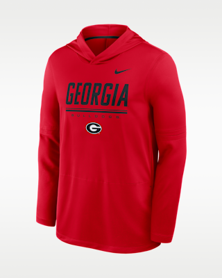 Мужские Georgia Sideline Nike Dri-FIT College Long-Sleeve Hooded Top