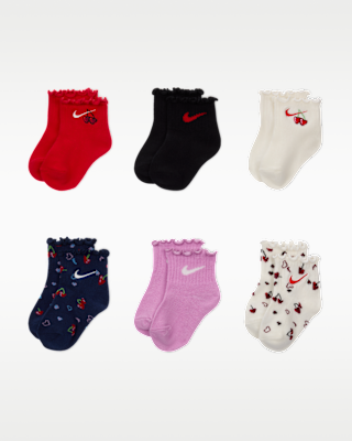 Детские носки Nike Cherry Baby (12-24M) Lettuce Socks (6 Pairs)