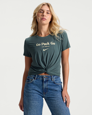 Женская футболка Green Bay Packers Rivalries Collection One Classic Twist Nike Dri-FIT NFL