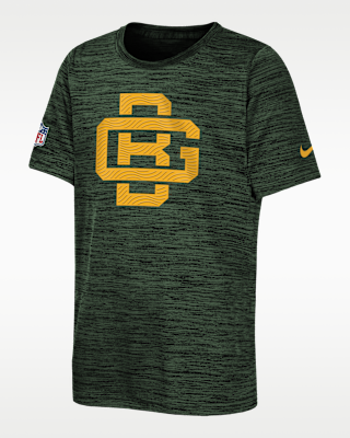Детская футболка Green Bay Packers Rivalries Collection Sideline Velocity Big Kids' Nike Dri-FIT NFL