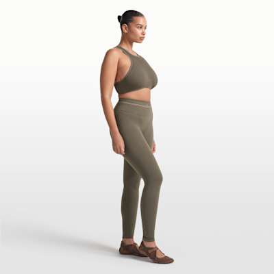 Leggings NikeSKIMS Ribbed Seamless med hög midja 66 cm för kvinnor