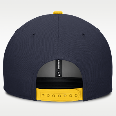 Michigan Legacy Script Men's Nike Dri-FIT College Adjustable Hat