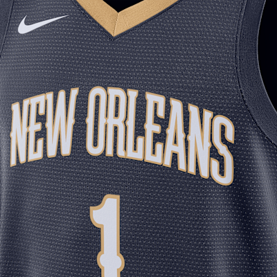 Jersey Nike Dri-FIT de la NBA Swingman para hombre New Orleans Pelicans Icon Edition